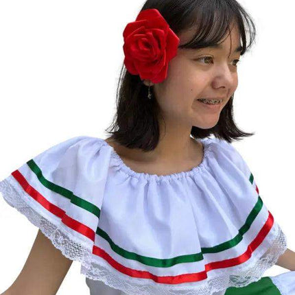 Mexican Traditional Women Fiesta Dress - VivianFongDesignsLLC