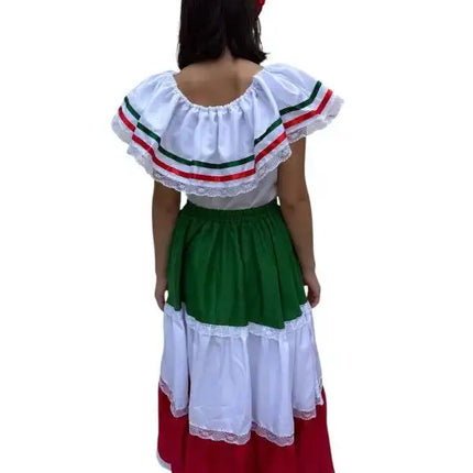Mexican Traditional Women Fiesta Dress - VivianFongDesignsLLC