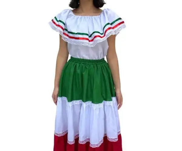 Mexican Traditional Women Casual Dress M