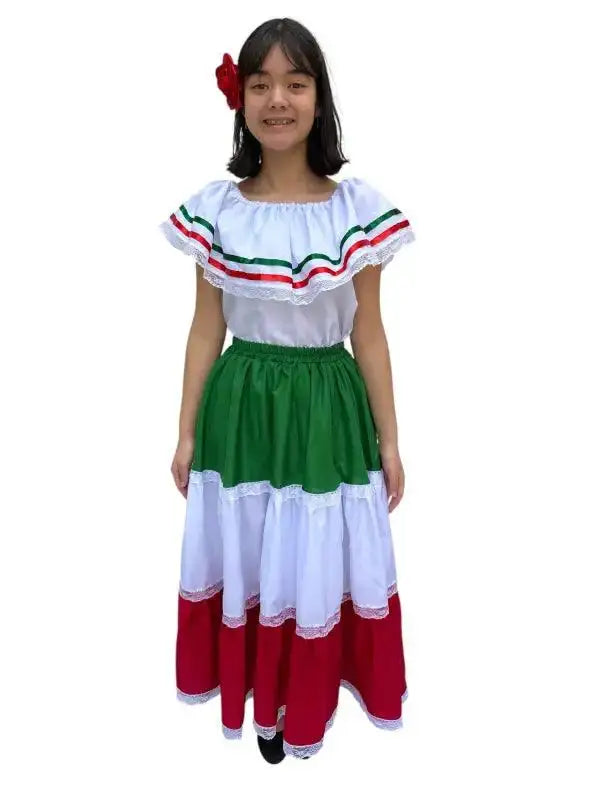 Mexican Traditional Women Fiesta Dress - VivianFongDesignsLLC