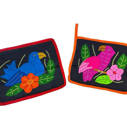 Mola Handmade Pot Holder Set by Guna Women - VivianFongDesignsLLC