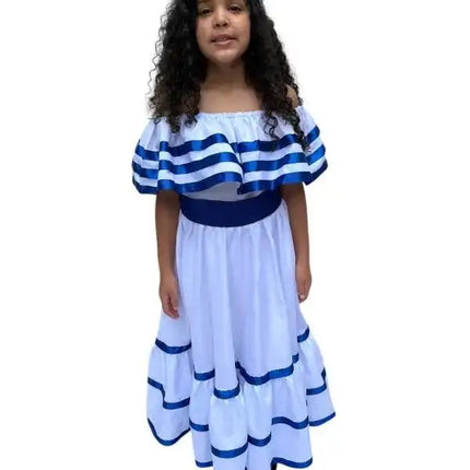 Nicaragua Traditional Girls Fiesta Dress - VivianFongDesignsLLC