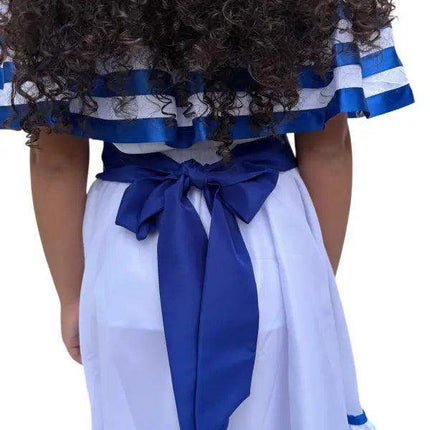 Nicaragua Traditional Girls Fiesta Dress - VivianFongDesignsLLC