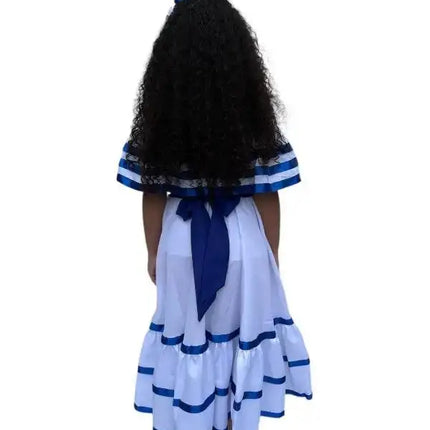 Nicaragua Traditional Girls Fiesta Dress - VivianFongDesignsLLC