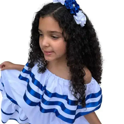 Nicaragua Traditional Girls Fiesta Dress - VivianFongDesignsLLC