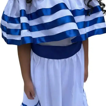Nicaragua Traditional Girls Fiesta Dress - VivianFongDesignsLLC