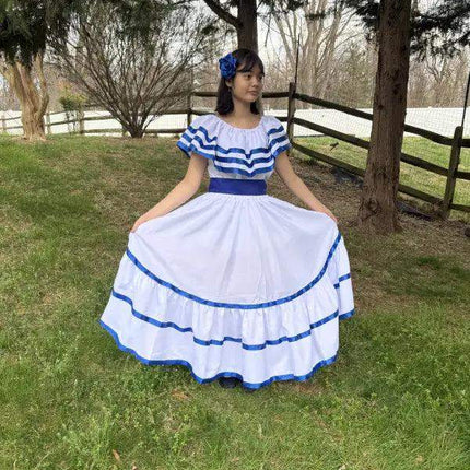 Nicaragua Traditional Women Fiesta Dress - VivianFongDesignsLLC