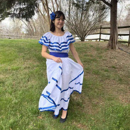 Nicaragua Traditional Women Fiesta Dress - VivianFongDesignsLLC