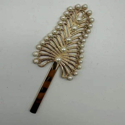 Pajuela for Panamanian Pollera - Stainless Steel with White Pearls - VivianFongDesignsLLC