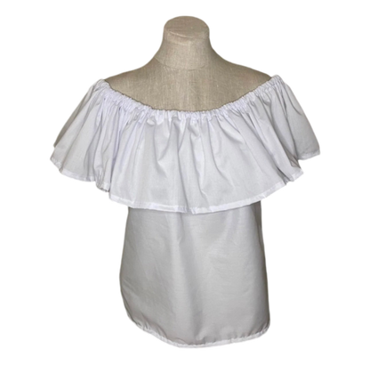 Panamanian Blouse, White Darienita - Vivian Fong Designs