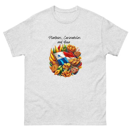 Panamanian Fried Foods Tee - Plantains, Carimañolas, YMCA - VivianFongDesignsLLC