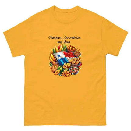 Panamanian Fried Foods Tee - Plantains, Carimañolas, YMCA - VivianFongDesignsLLC