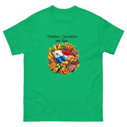 Panamanian Fried Foods Tee - Plantains, Carimañolas, YMCA - VivianFongDesignsLLC