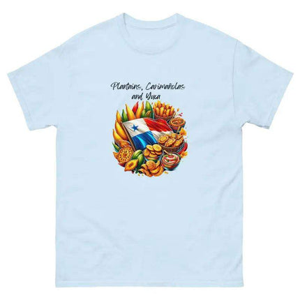 Panamanian Fried Foods Tee - Plantains, Carimañolas, YMCA - VivianFongDesignsLLC