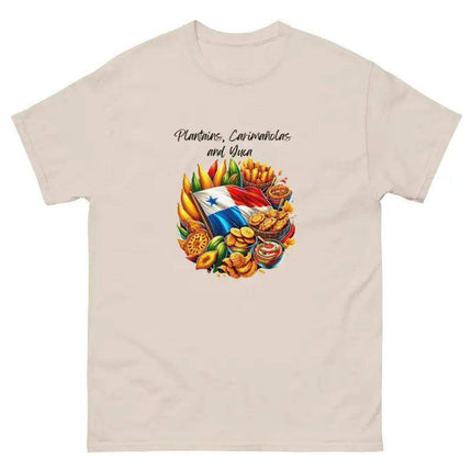 Panamanian Fried Foods Tee - Plantains, Carimañolas, YMCA - VivianFongDesignsLLC
