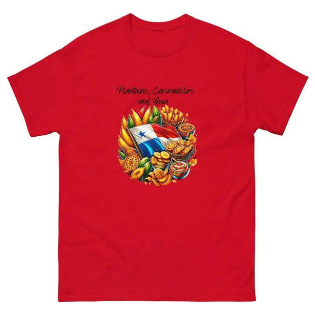 Panamanian Fried Foods Tee - Plantains, Carimañolas, YMCA - VivianFongDesignsLLC