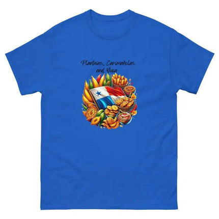 Panamanian Fried Foods Tee - Plantains, Carimañolas, YMCA - VivianFongDesignsLLC