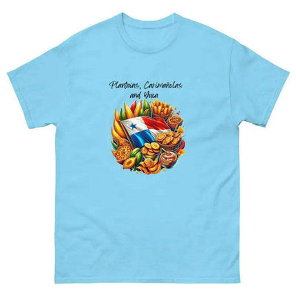Panamanian Fried Foods Tee - Plantains, Carimañolas, YMCA - VivianFongDesignsLLC