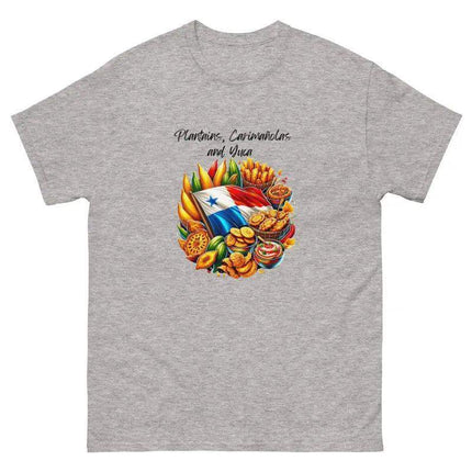 Panamanian Fried Foods Tee - Plantains, Carimañolas, YMCA - VivianFongDesignsLLC