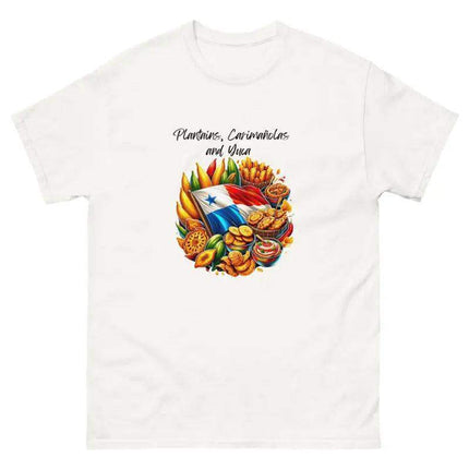 Panamanian Fried Foods Tee - Plantains, Carimañolas, YMCA - VivianFongDesignsLLC