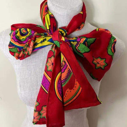 Paruma Fabric Multipurpose Scarf - Authentic Embera Wounaan Fabric - VivianFongDesignsLLC