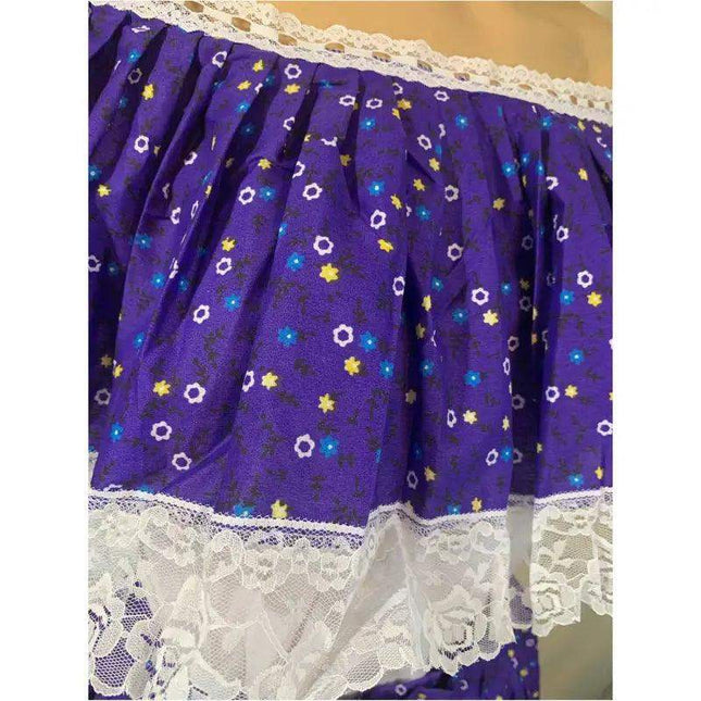 Pollera de Zaraza - Traditional Panamanian Dress (Montuno Style) - VivianFongDesignsLLC