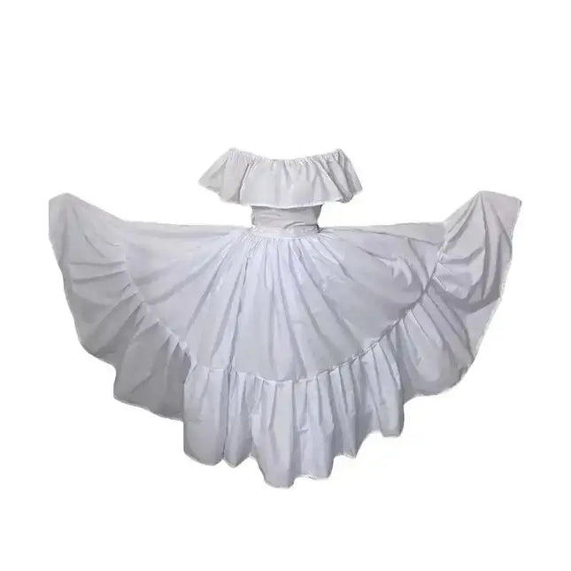 traditional puerto rican dress Adult Bomba Y Plena Set - Any Color Ruffle Puerto Rican Girl Culture Pride