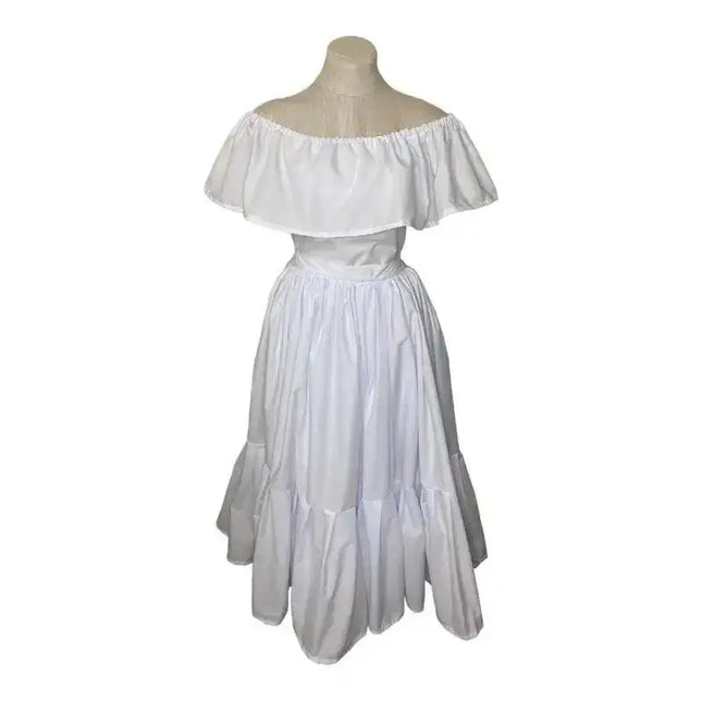 Puerto Rican Bomba y Plena Dancing Wide Dress - VivianFongDesignsLLC