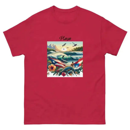 Rincón Surfing Beach Unisex Classic Tee - VivianFongDesignsLLC