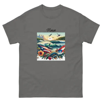 Rincón Surfing Beach Unisex Classic Tee - VivianFongDesignsLLC