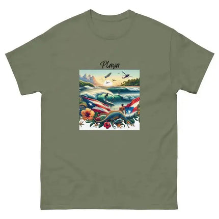 Rincón Surfing Beach Unisex Classic Tee - VivianFongDesignsLLC
