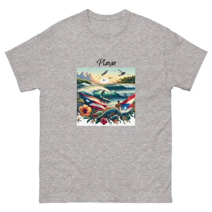 Rincón Surfing Beach Unisex Classic Tee - VivianFongDesignsLLC