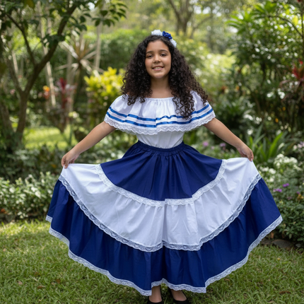 Salvadoran Traditional Girls Fiesta Dress