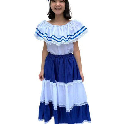Salvadoran Traditional Women Fiesta Dress - VivianFongDesignsLLC