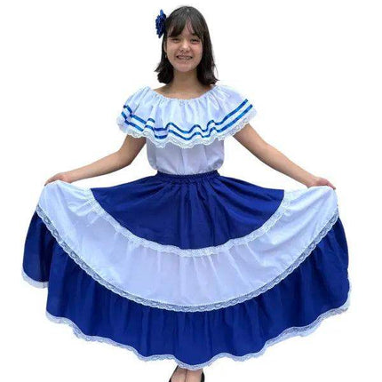 Salvadoran Traditional Women Fiesta Dress - VivianFongDesignsLLC