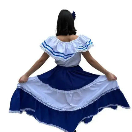 Salvadoran Traditional Women Fiesta Dress - VivianFongDesignsLLC