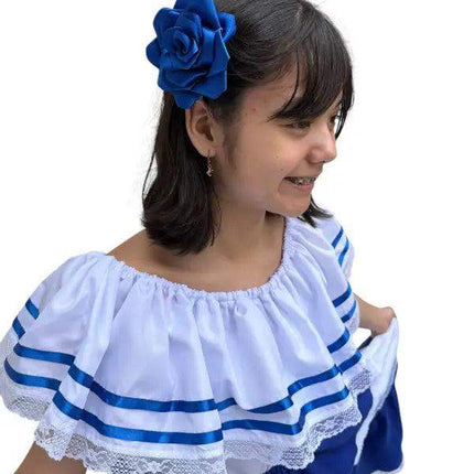 Salvadoran Traditional Women Fiesta Dress - VivianFongDesignsLLC