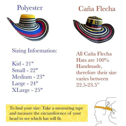 Sombrero Vueltiao Colombian Hat - Caña Flecha for Adulto tri-color - VivianFongDesignsLLC