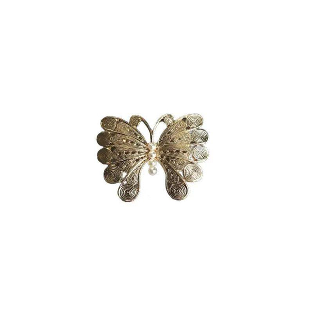Stainless Steel Butterfly Brooch for Pollera - VivianFongDesignsLLC