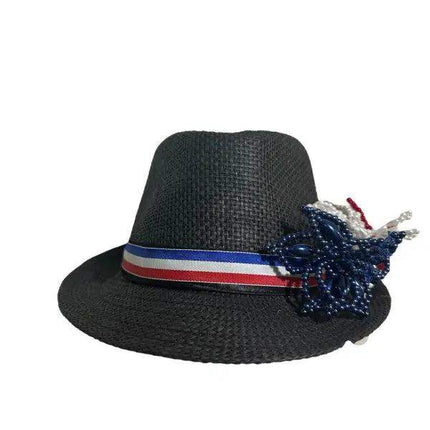 Tembleque Fedora Hat - Black Panama Hat - VivianFongDesignsLLC