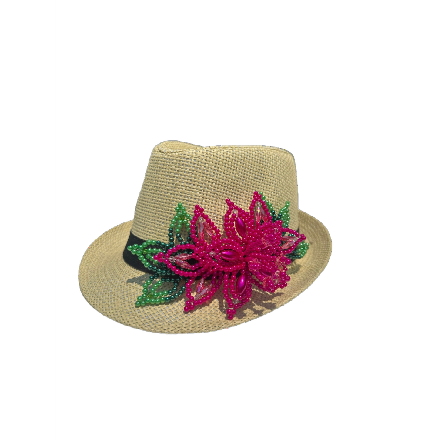 Tembleque Fedora Hat Panama Hat - Tan Pink