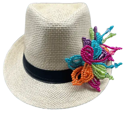 Tembleque Fedora Panama Hat - Beige - VivianFongDesignsLLC