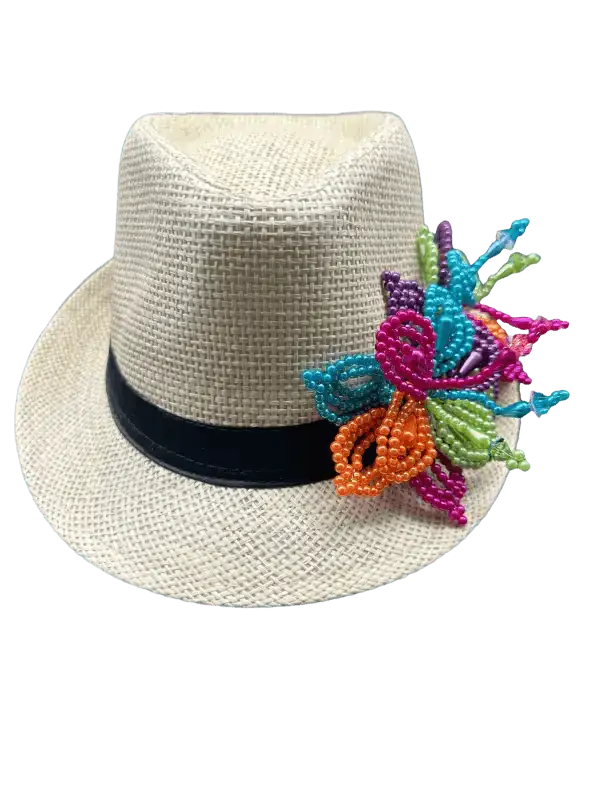 Tembleque Fedora Panama Hat - Beige - VivianFongDesignsLLC