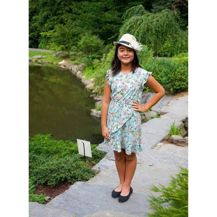 Tembleque Fedora - Tan and White - VivianFongDesignsLLC
