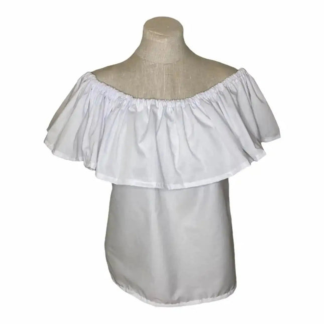 Traditional Latin American Blouse - White - VivianFongDesignsLLC