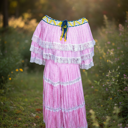 Traditional Panamanian Dress Set - Pollera de Gala Veraguense