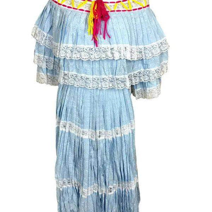 Traditional Panamanian Dress Set - Pollera de Gala Veraguense - VivianFongDesignsLLC