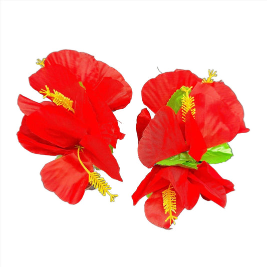 Tropical Hibiscus Flower Flor de Maga Flor de Papo Hair Clips