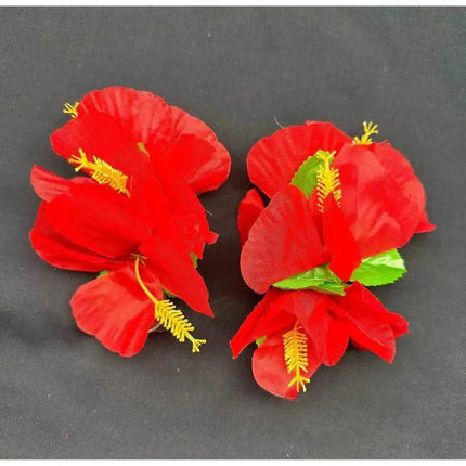 Tropical Hibiscus Flower Hair Clips - Flor de Maga - VivianFongDesignsLLC