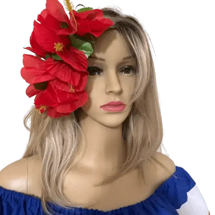 Tropical Hibiscus Flower Hair Clips - Flor de Maga - VivianFongDesignsLLC